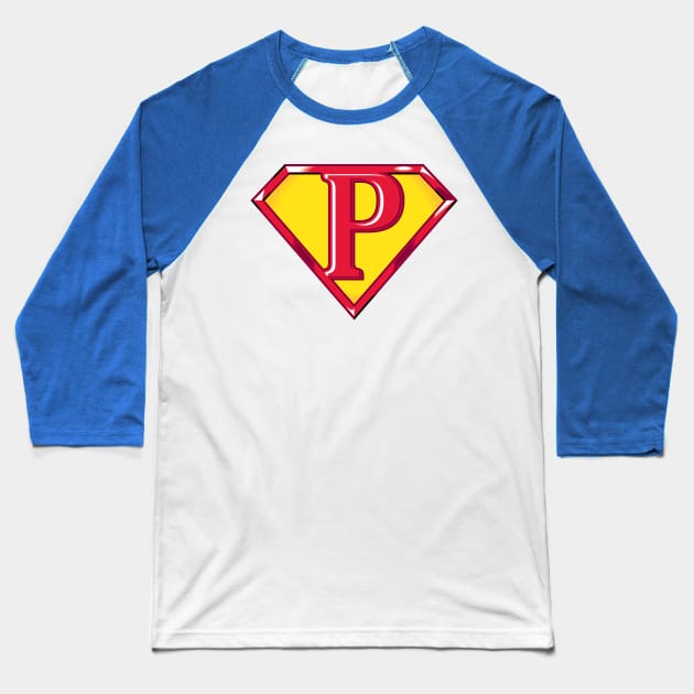 Super P Baseball T-Shirt by detective651